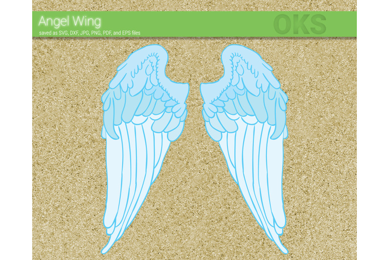 Download angel wing svg, svg files, vector, clipart, cricut, download By CrafterOks | TheHungryJPEG.com