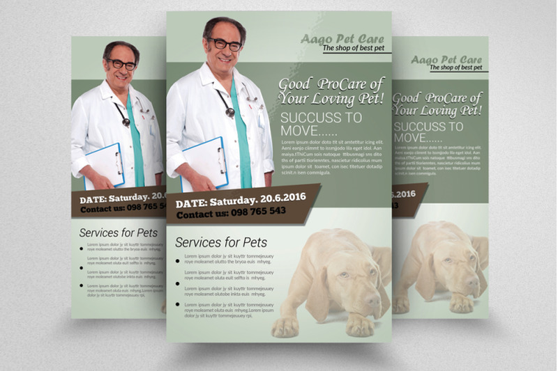 pet-care-amp-clinic-flyer-template