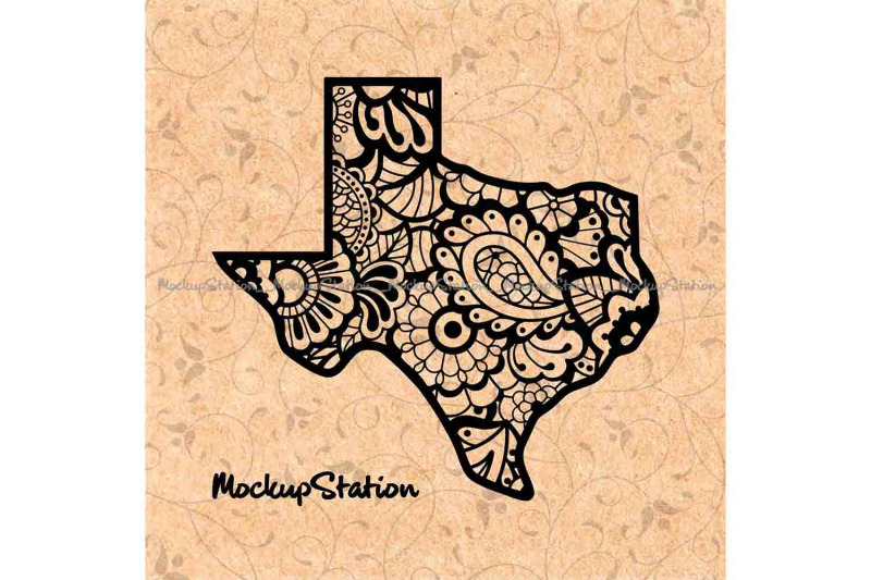 Download Texas Mandala SVG, TX Floral Paisley PNG, Texas State ...