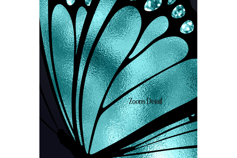 30-teal-glitter-foil-wedding-butterfly-digital-images