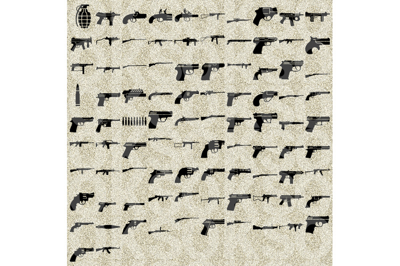 Download guns svg, gun svg files, vector, clipart, cricut, download By CrafterOks | TheHungryJPEG.com