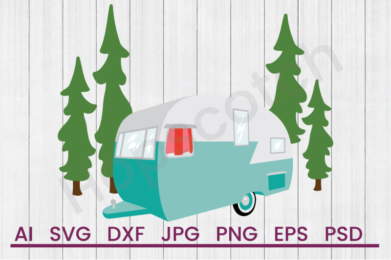 camper-scene-svg-file-dxf-file