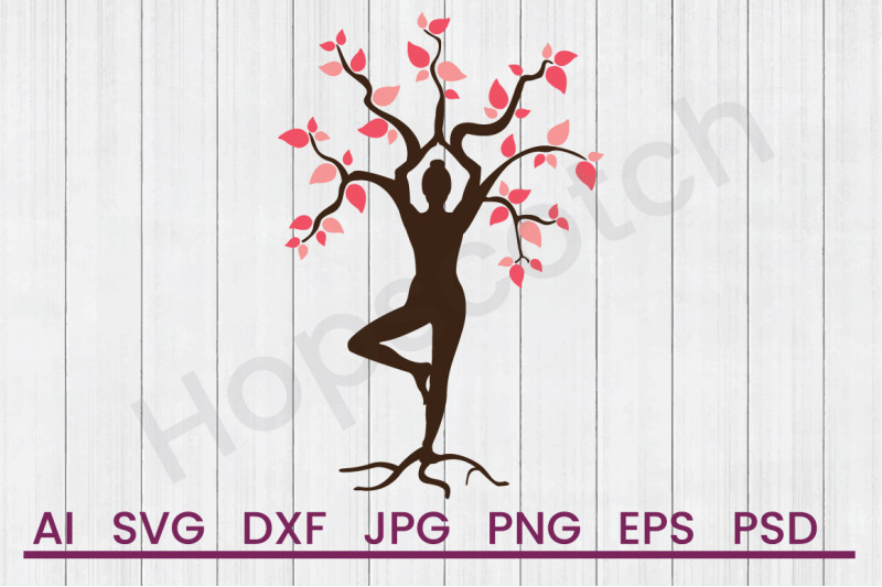 yoga-tree-svg-file-dxf-file