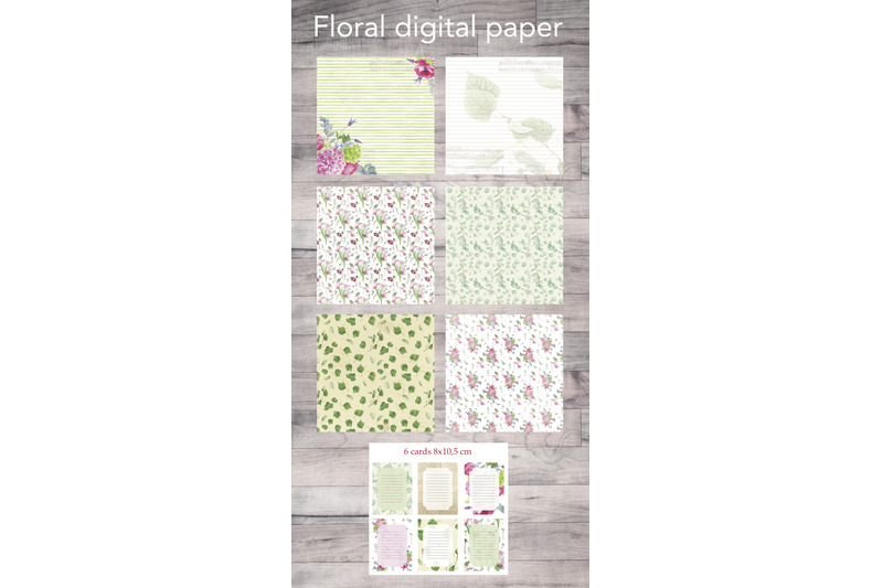 floral-digital-paper-and-cards-for-journaling