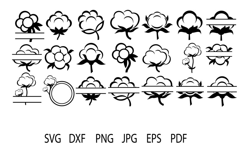 cotton-boll-monogram-frames-svg-cotton-flower-svg-cotton