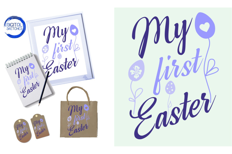saying-my-first-easter-baby-easter-flowers-eggs-cut-file-vector