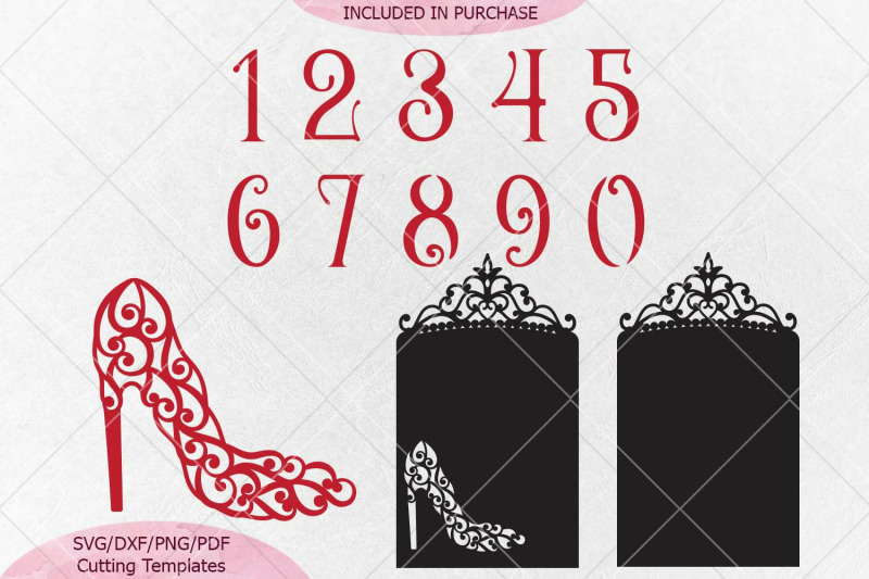 Download Wedding Table numbers svg dxf paper cut laser cut ...