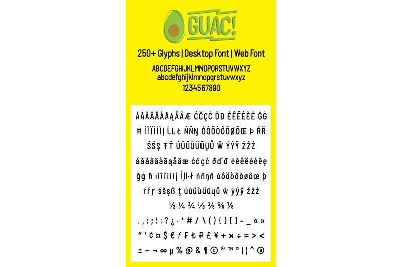 guac-handmade-font-for-a-good-time