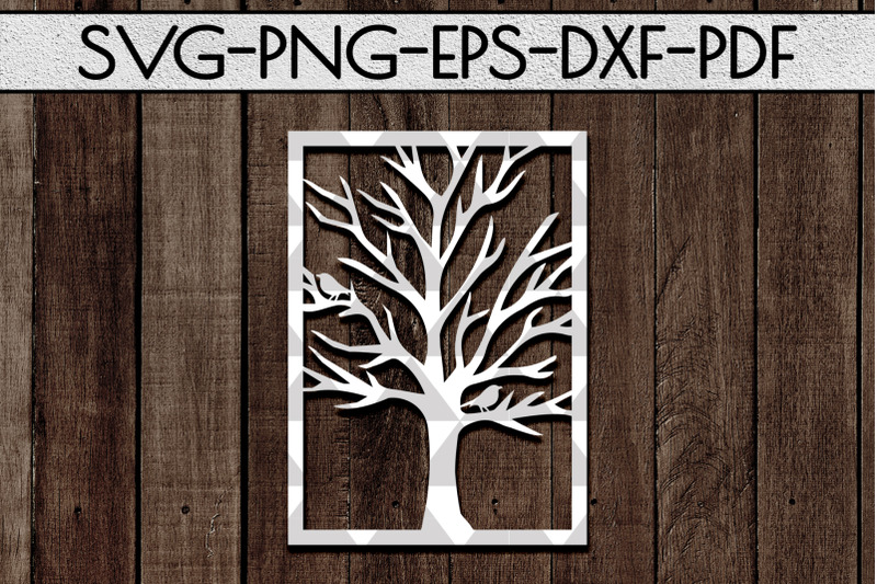 tree-branch-papercut-template-family-tree-home-decor-svg-pdf
