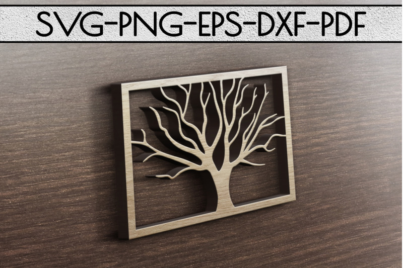 tree-branch-papercut-template-family-tree-home-decor-svg