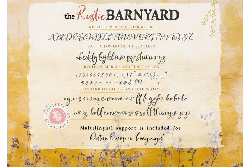 The Rustic Barnyard Font Collection By Okayannie Designs Thehungryjpeg Com