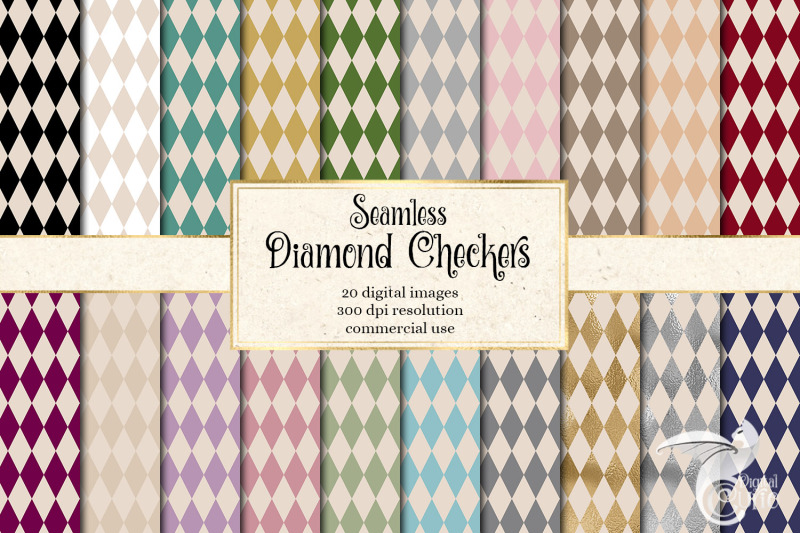 diamond-checkers-digital-paper