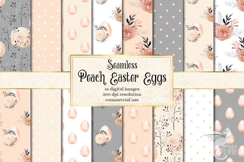 peach-easter-eggs-digital-paper