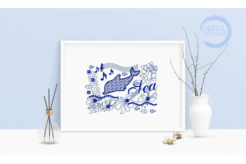 machine-embroidery-design-saying-sea-dolphin-wall-decor-embroidery-art
