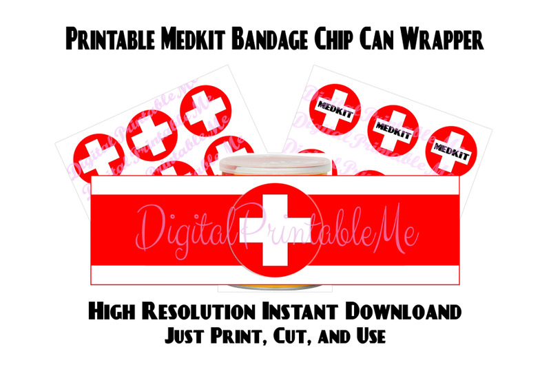 medkit-wrappers-health-bandage-printable-chip-can-labels-gamer-b