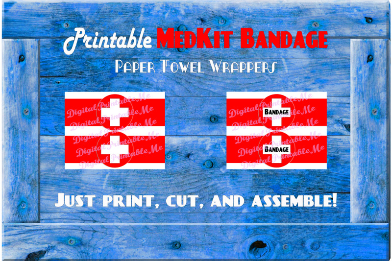 medkit-wrappers-health-bandage-printable-paper-towel-labels-game