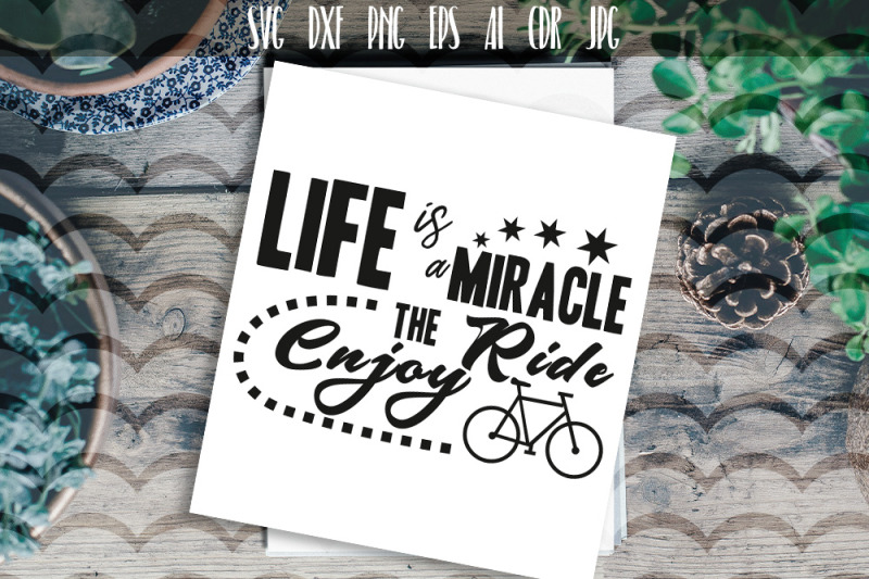 life-is-miracle-enjoy-the-ride-svg-typography
