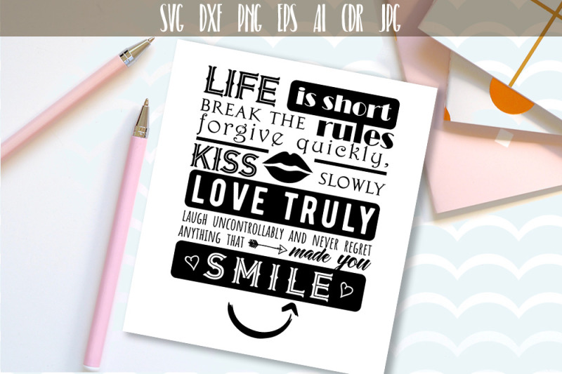 life-is-short-vector-typography-svg