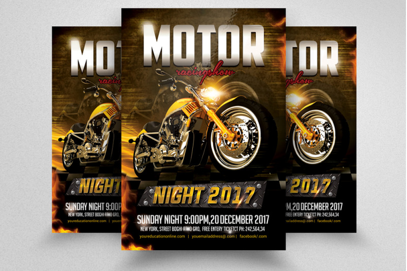 motorbike-racing-flyer