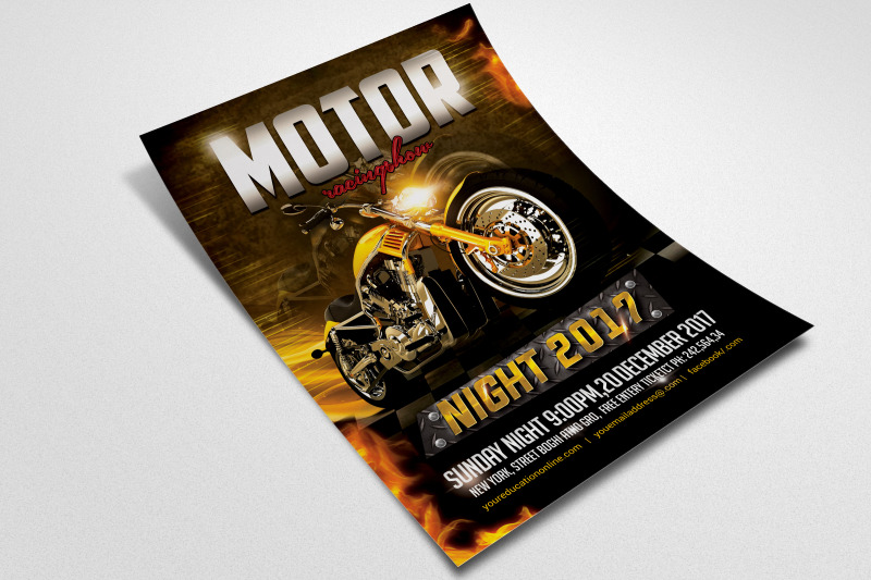 motorbike-racing-flyer