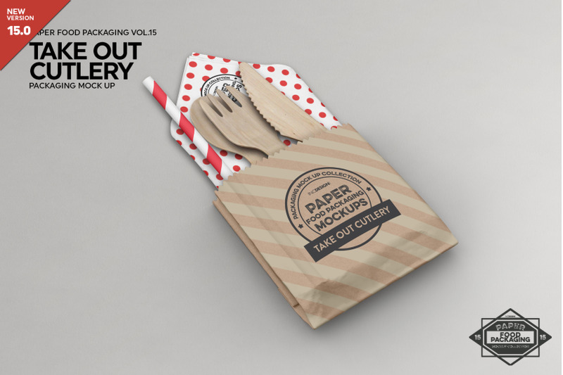 Download Takeout Cutlery Utensils Mockup By INC Design Studio ...
