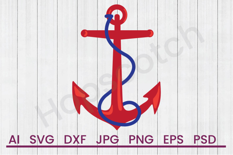 red-and-blue-anchor-svg-file-dxf-file