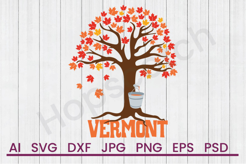 vermont-maple-svg-file-dxf-file