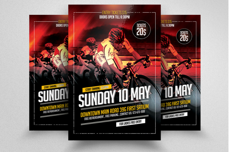 bicycle-racing-flyer-template