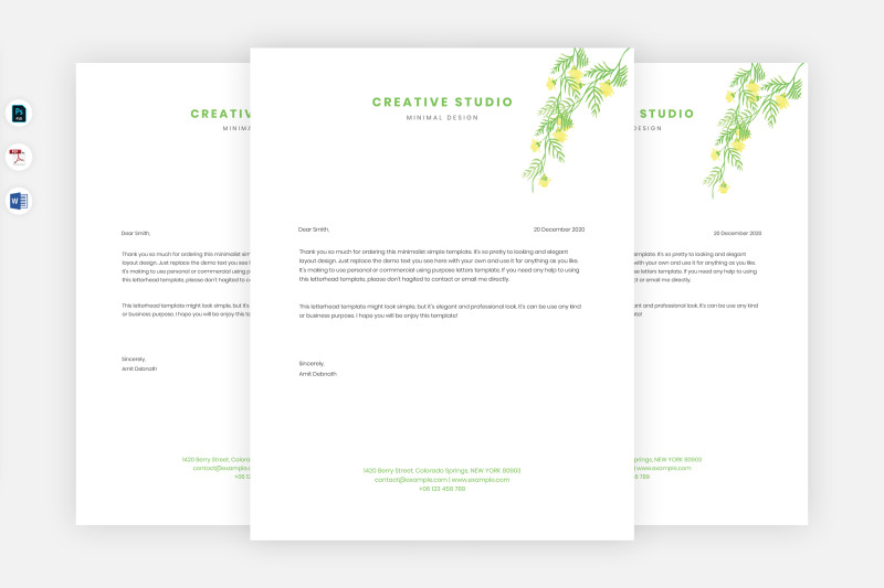 Elegant Letterhead Template