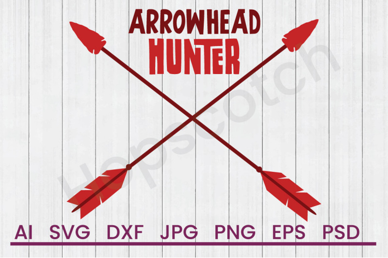 arrowhead-hunter-svg-file-dxf-file