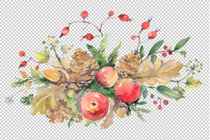 autumn-bouquet-watercolor-png