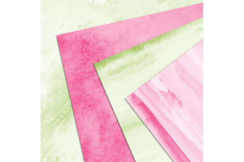 30-ombre-aloe-amp-hot-pink-spring-watercolor-digital-papers