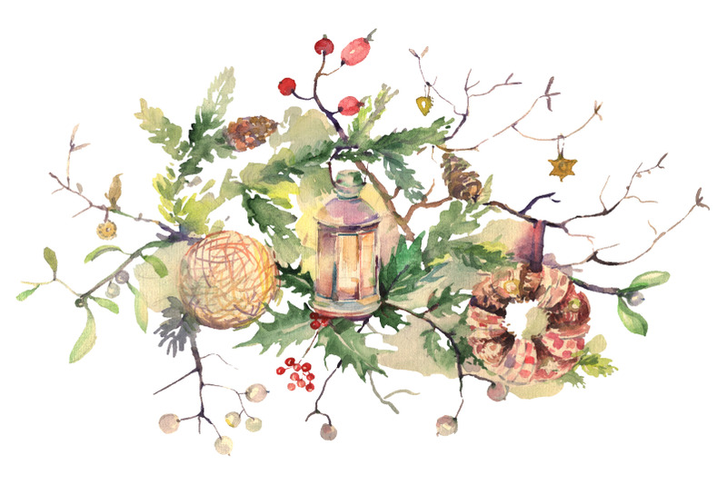 christmas-bouquet-watercolor-png