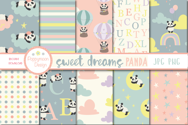 sweet-dreams-panda-paper