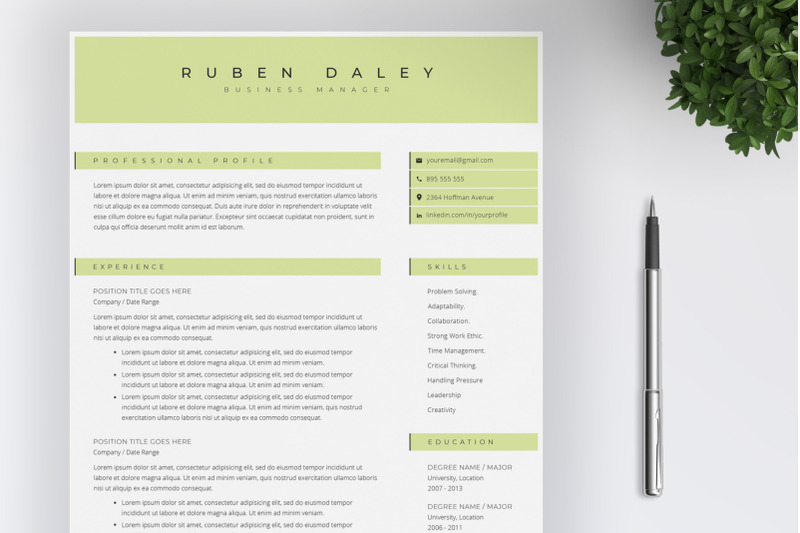 resume-template-an-cover-letter-4-pages