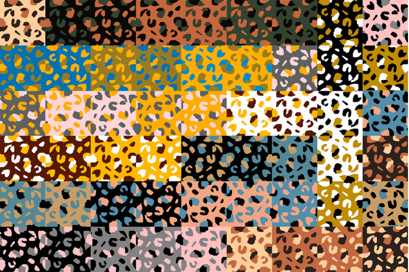 trendy-leopard-seamless-patterns