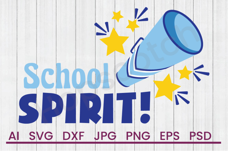 school-spirit-svg-file-dxf-file