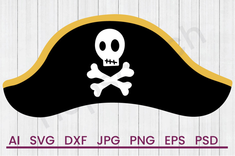 Pirate Hat - SVG File, DXF File By Hopscotch Designs | TheHungryJPEG.com