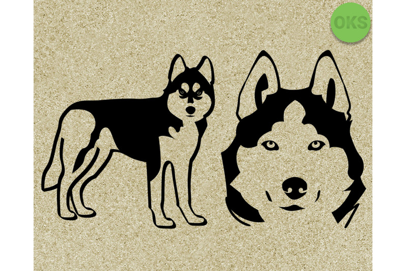 Download husky svg, dog svg files, vector, clipart, cricut, download By CrafterOks | TheHungryJPEG.com