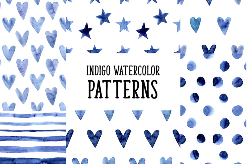 indigo-blue-watercolor-patterns