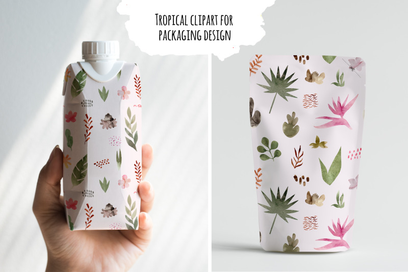 tropical-collage-seamless-patterns-cliparts