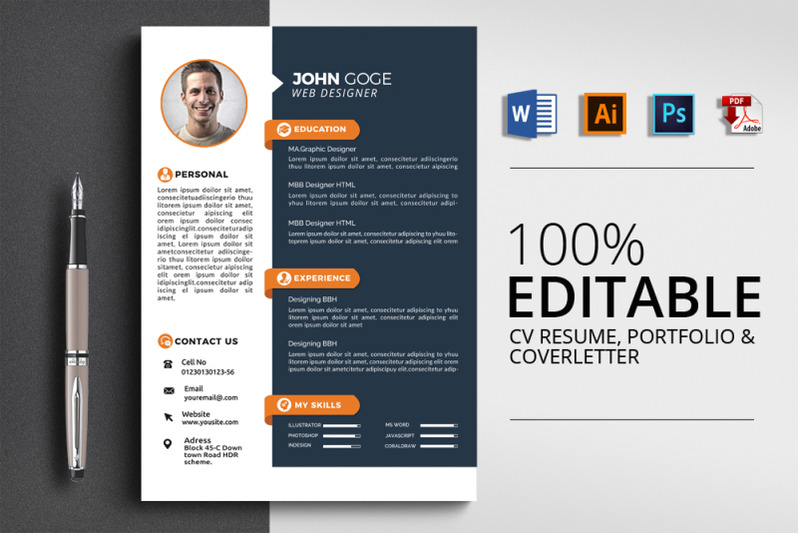 3-pages-cv-resume-template