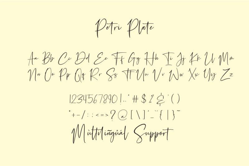 petri-plate-handwritten-font