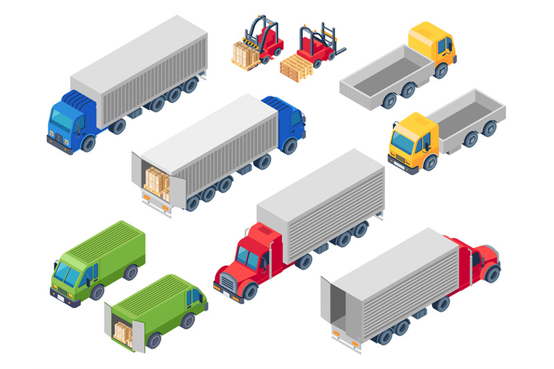 trucking-logistic-isometric-trucks-loading-truck-cargo-container-tra