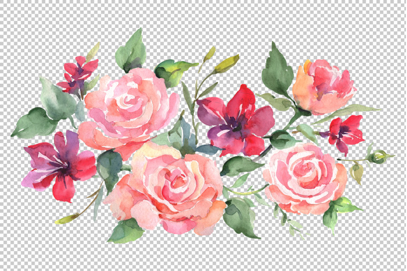 roses-bouquet-joy-of-love-watercolor-png