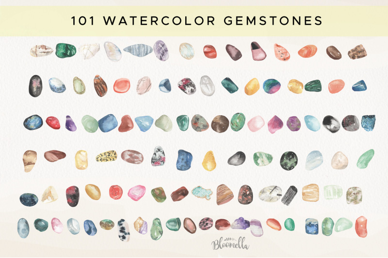 101-gemstones-watercolor-package-elements-gem-stones-crystals-clipart