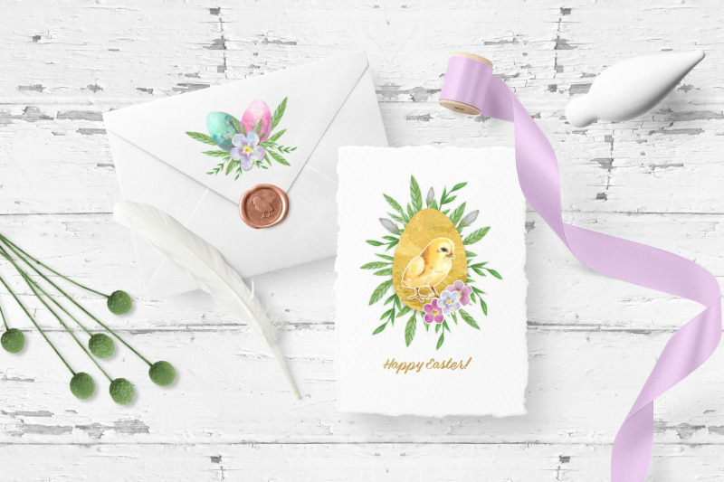happy-easter-watercolor-clip-art-collection