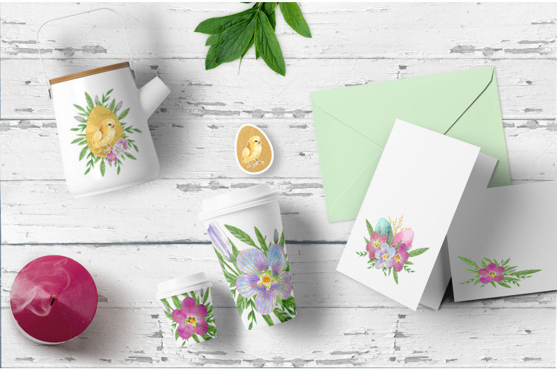 happy-easter-watercolor-clip-art-collection