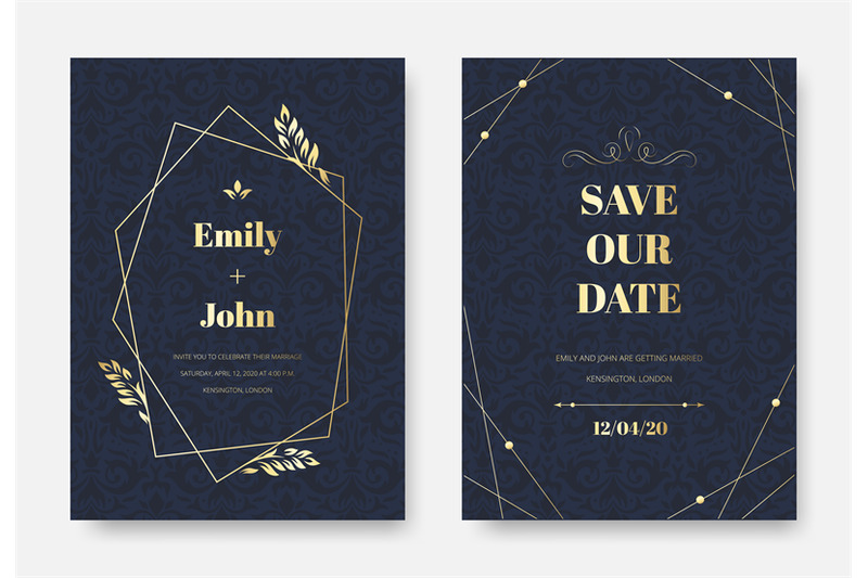 modern-wedding-invitation-elegant-invite-card-vintage-damask-floral