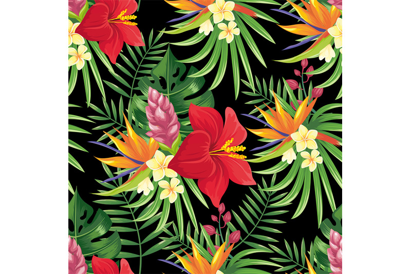 rainforest-flowers-seamless-pattern-tropical-flower-leaves-tropic-ju